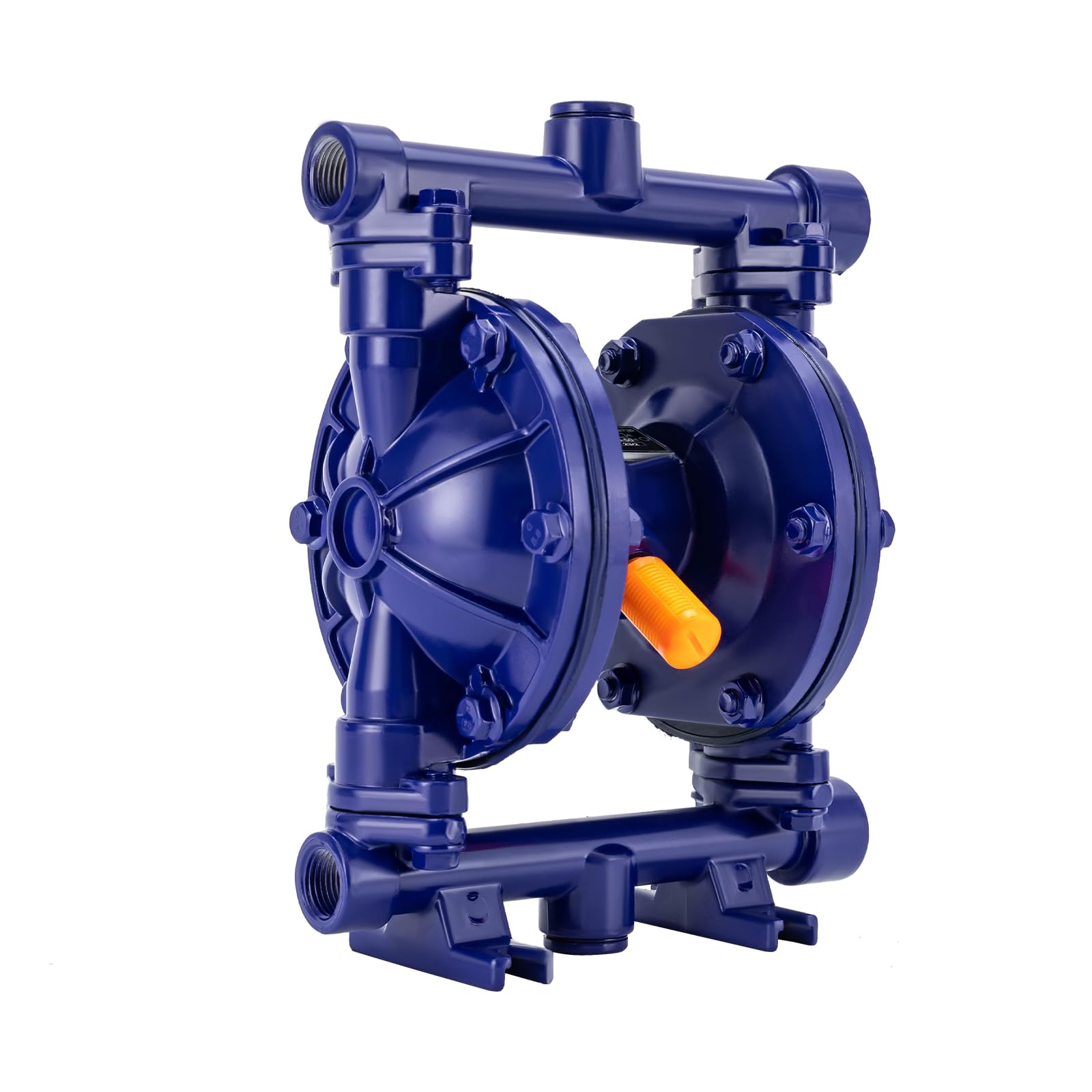 Heavy Duty Air-Operated Double Diaphragm Pump - Cast Iron Construction, 12 GPM Flow Rate, 115 PSI, 1/2