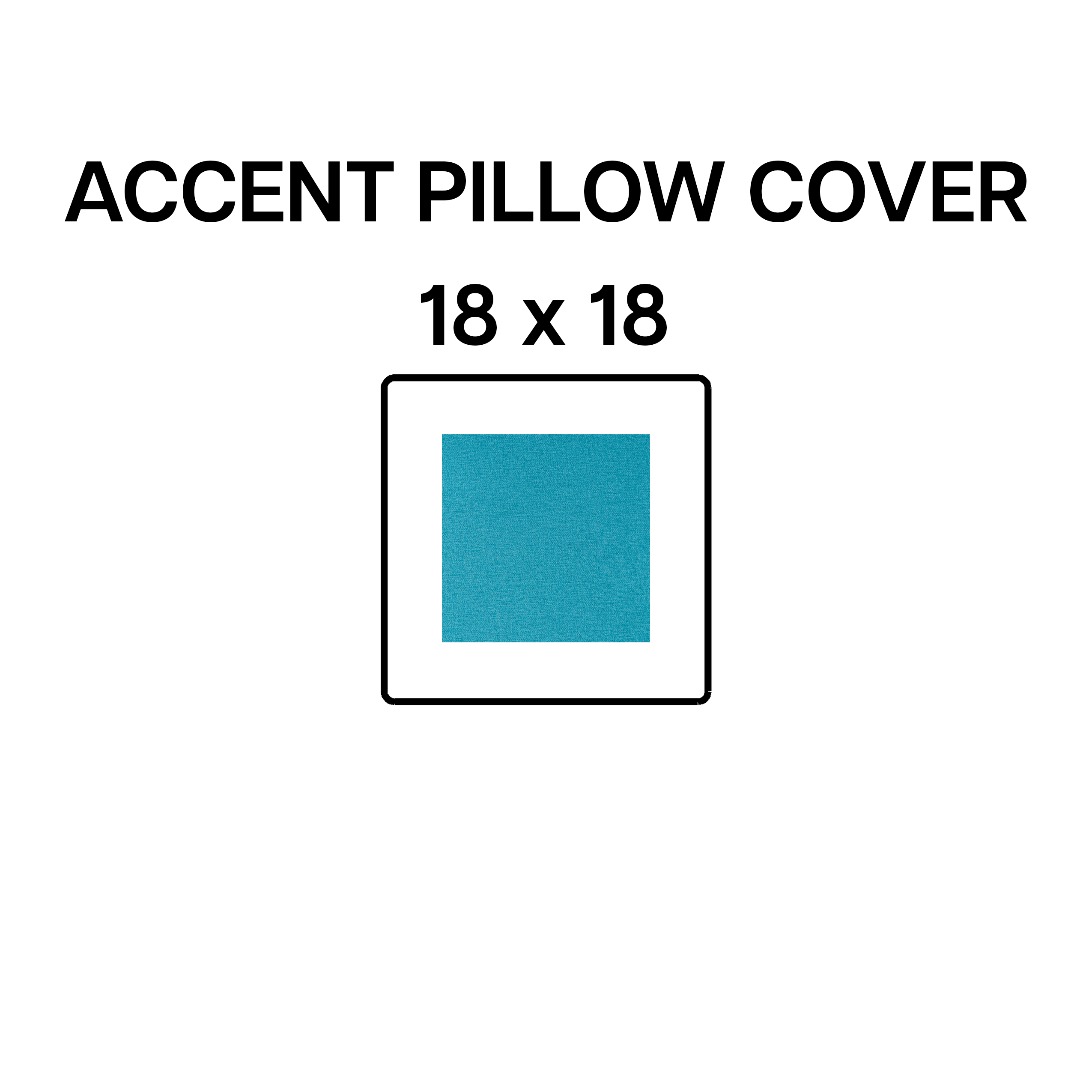 18x18 Inch Decorative Accent Pillow Cover - Blue Pool Pattern BP64189 for Sofa, Bedroom & Living Room Decor