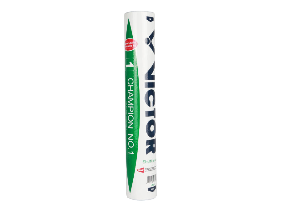 Victor Champion No. 1 Premium Badminton Feather Shuttlecocks - Professional Grade for Tournament & Training - Perfect for Indoor & Outdoor Play
