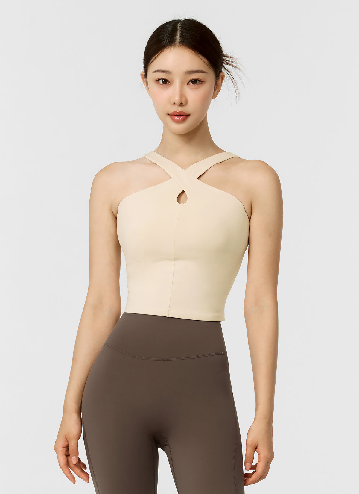 Stylish Comfort Fine Cross Neck Crop Top for Women - Perfect for Summer Outfits, Beachwear, and Casual Fashion