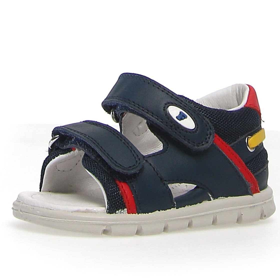 Falcotto Kids Mojave Sandals for Boys and Girls - Navy/Red | Comfortable & Durable Summer Beach Shoes for Outdoor Play and Casual Wear