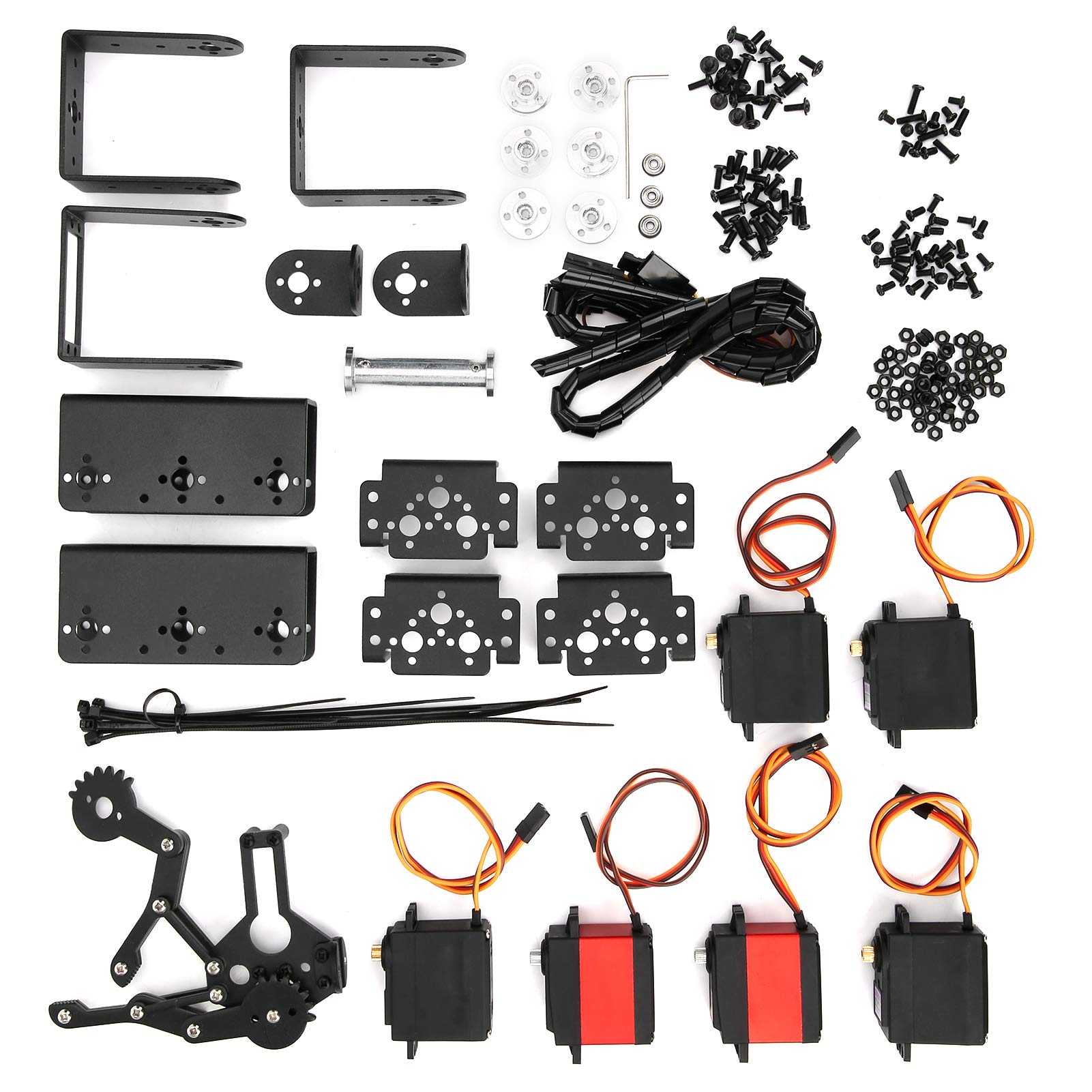 DIY Robot Mechanical Arm Kit with 4264 Clamping & Free Control - Premium Imported Cup-Type Bearings for STEM Education, Robotics Projects, and Industrial Prototyping