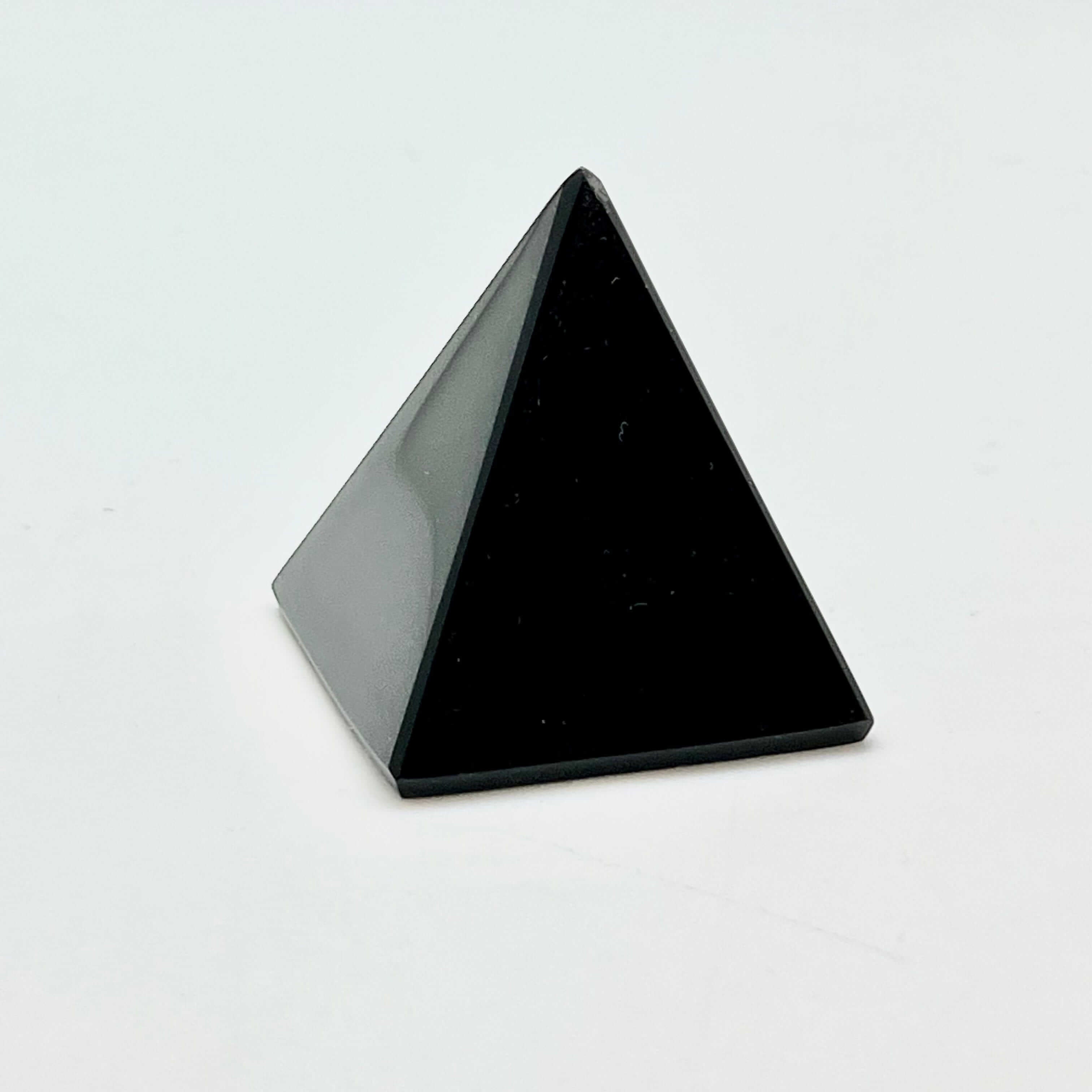 Black Obsidian Pyramid - Natural Healing Stone for Meditation, Protection & Positive Energy | Perfect for Home Decor, Yoga & Spiritual Practices