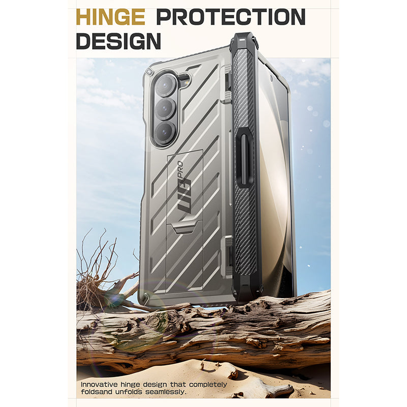 Samsung Galaxy Z Fold6 Unicorn Beetle PRO Rugged Case - Titan Gray | Heavy Duty Protection for Foldable Phone | Perfect for Outdoor, Work & Travel