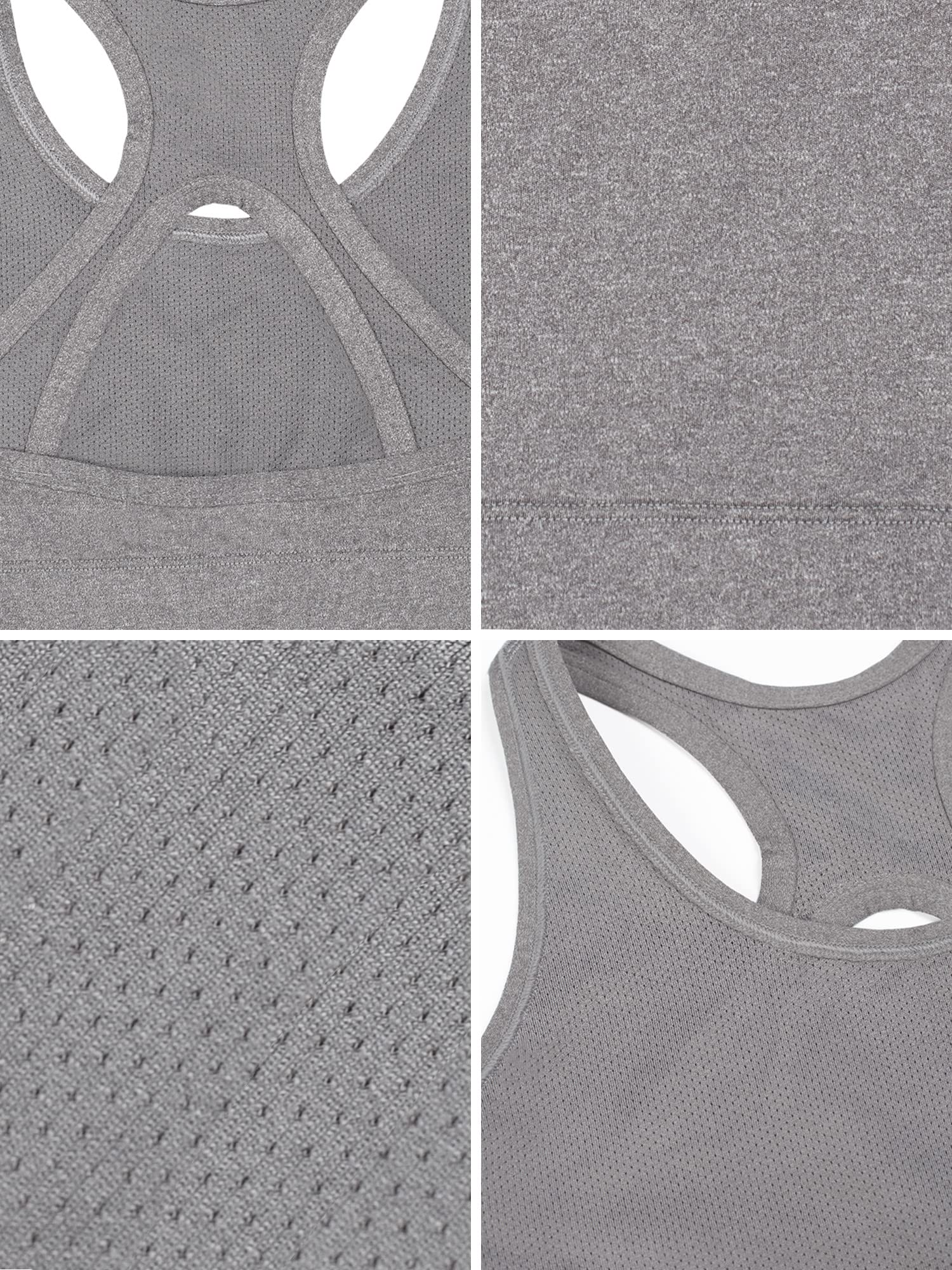Fruit of the Loom Girls' Stay Dry Racerback Sports Bra - Moisture Wicking Workout Top for Running, Yoga & Gym Activities