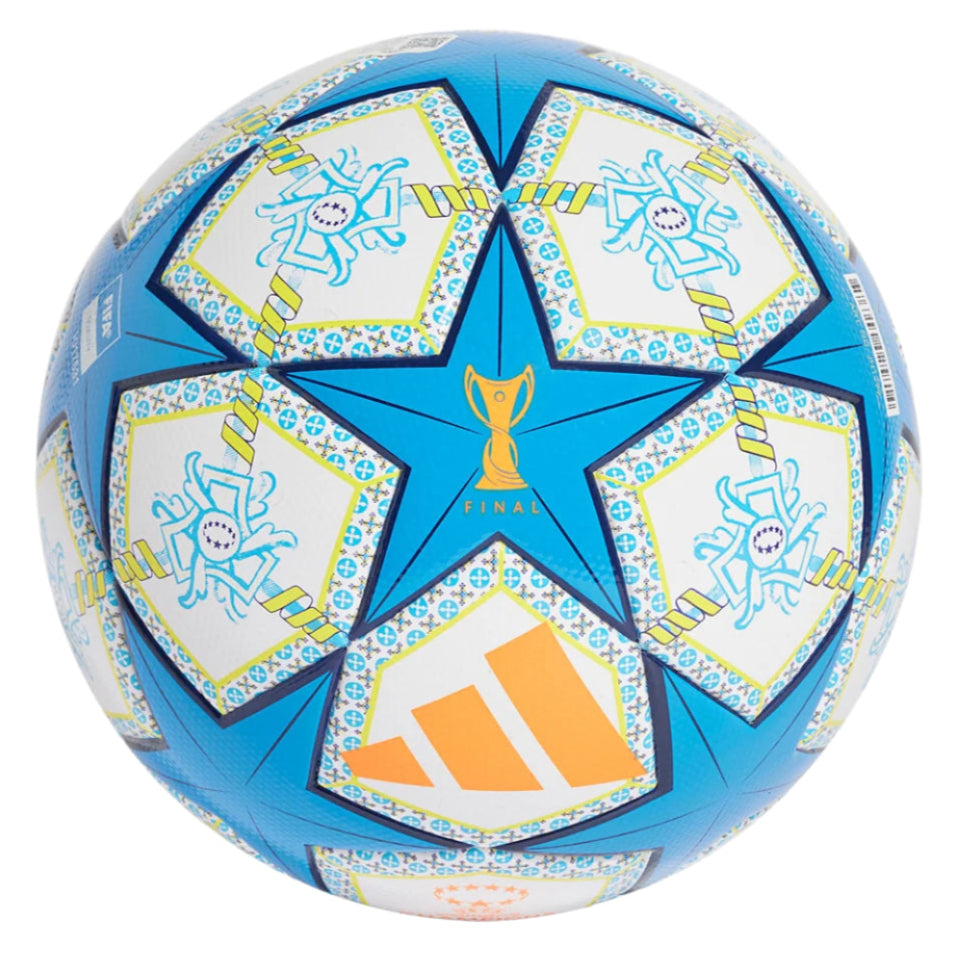 Adidas 24/25 WUCL League Official Match Soccer Ball - White/Orange/Night Sky/Pantone - Perfect for Professional Training & Competitive Matches