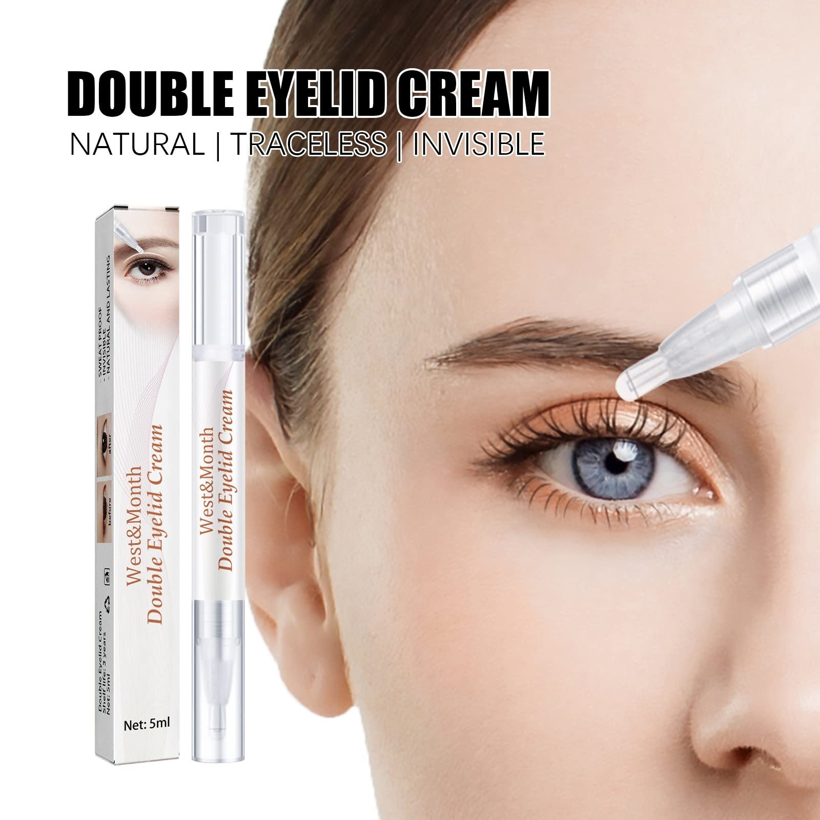 Dean Koontz The Eyes of Darkness 1981 Novel | Invisible Double Eyelid Glue & Styling Cream Stick | Long-Lasting Eyelid Tape & Serum | Eye Makeup Gifts for Women & Grandma | Perfect for Asian Beauty Routine & Special Occasions