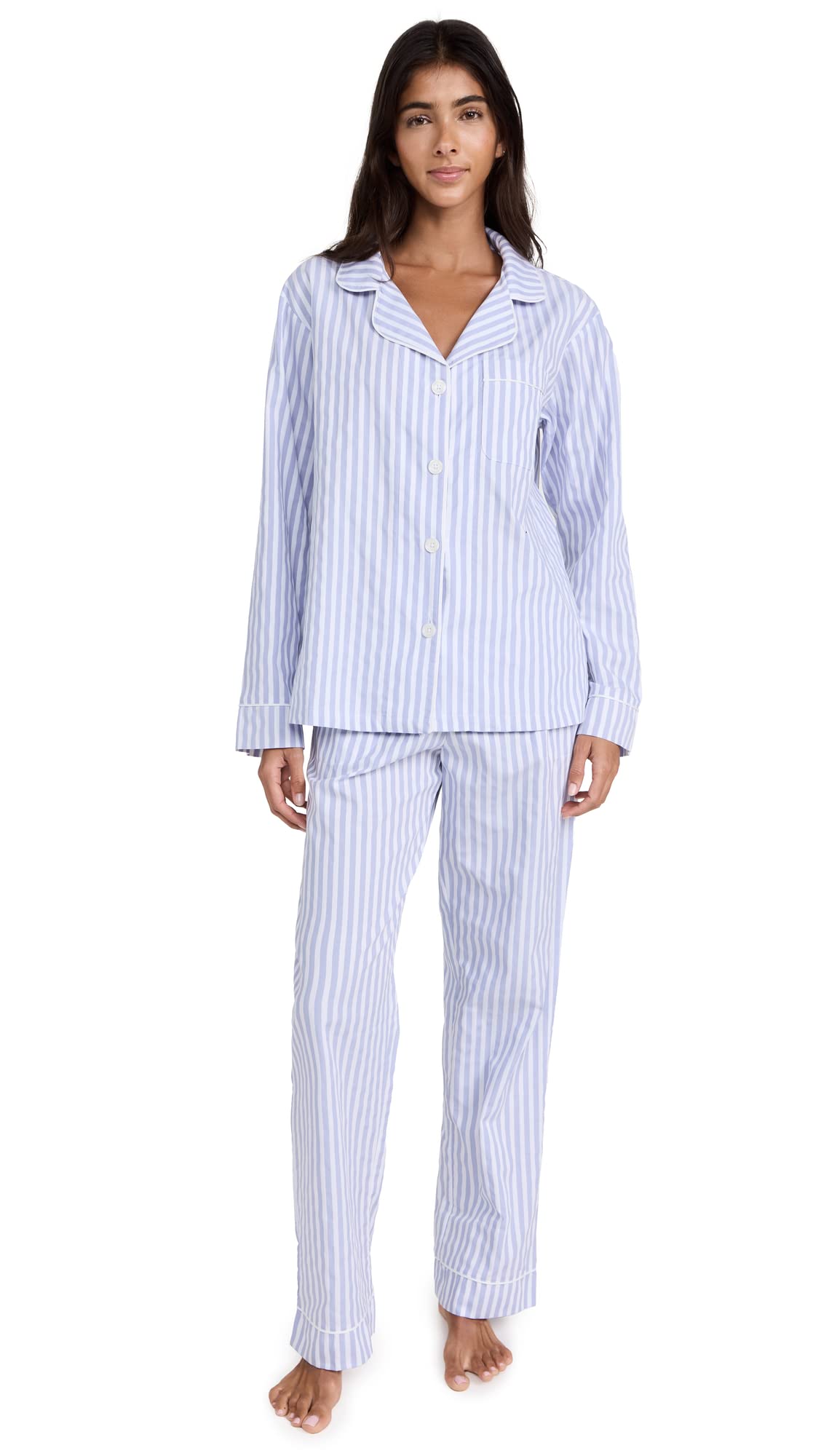 BedHead Pajamas Women's Classic Striped Cotton Pajama Set - Soft & Comfortable Sleepwear for Lounge & Nighttime Relaxation