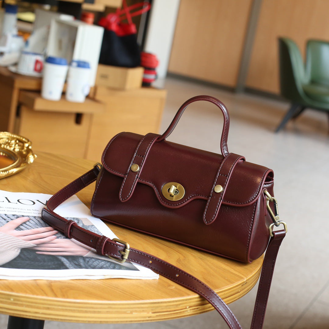 Compact Flap Handle Crossbody Bag for Women - Stylish & Lightweight Everyday Purse for Work, Travel & Shopping
