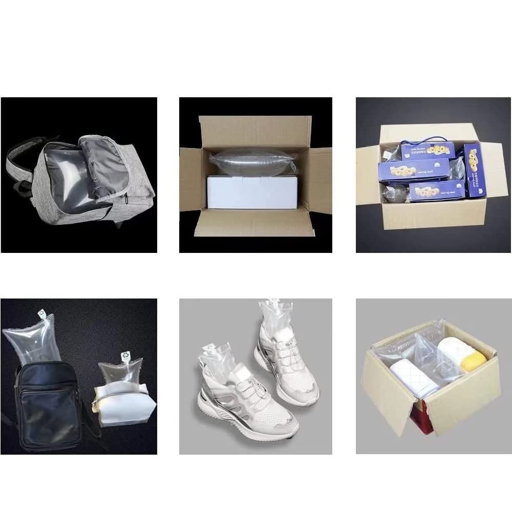 Clear Plastic Inflatable Packaging Air Bags - 50 Pack (10x12 Inches) for Shipping Protection - Perfect for Fragile Items, Electronics & E-commerce Safe Delivery