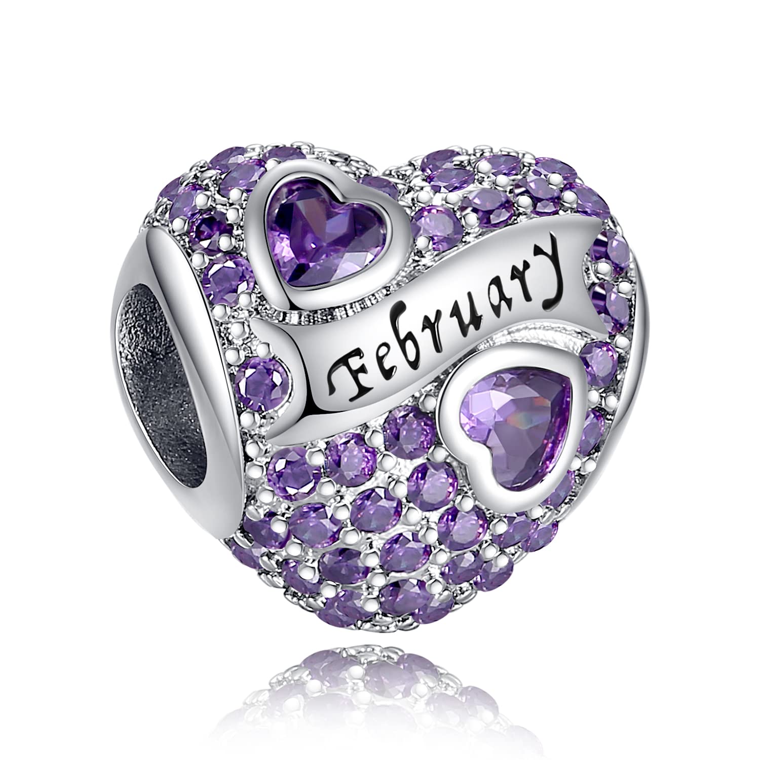 925 Sterling Silver Birthstone Charms for Bracelets - Personalized Charm Beads & Pendants for DIY Jewelry Making - Perfect Birthday Gift for Women, Mom, Daughter - Ideal for Bracelet Stacking, Layering & Special Occasions