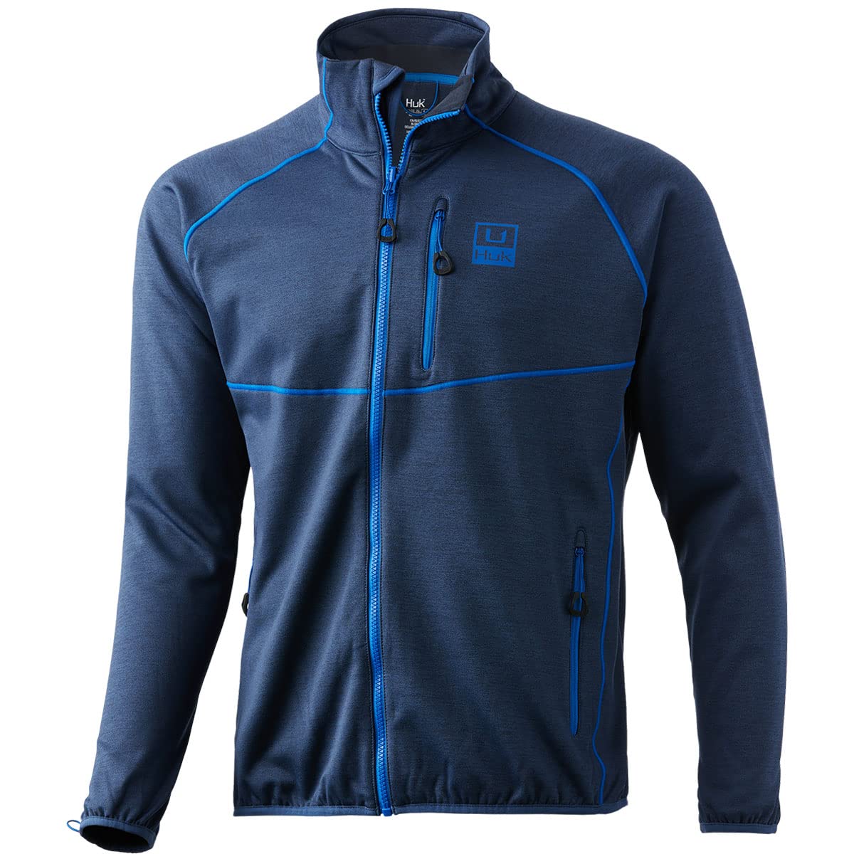 HUK Men's Fin Water Repellent Performance Zip Jacket - Lightweight Fishing & Outdoor Windbreaker for Hiking, Boating & Active Lifestyle