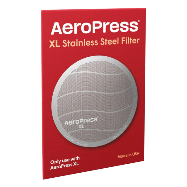 AeroPress Stainless Steel Reusable Coffee Filter - Durable & Fine Mesh for Espresso-Like Shots - Perfect for Travel, Camping & Home Brewing