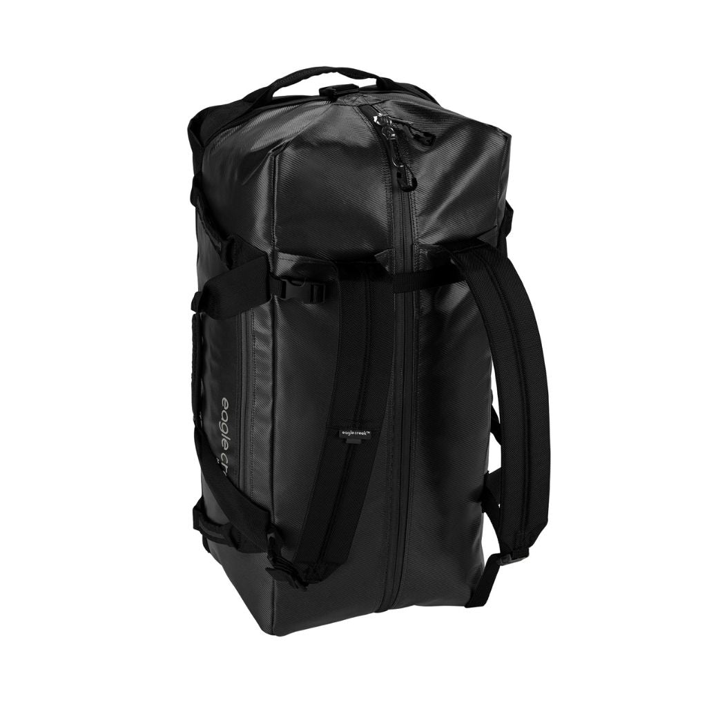 Eagle Creek Migrate 60L Ultra Tough Duffel Backpack - Waterproof Travel Duffel Bag with Shoulder Straps for Camping, Hiking & Adventure Travel - Black