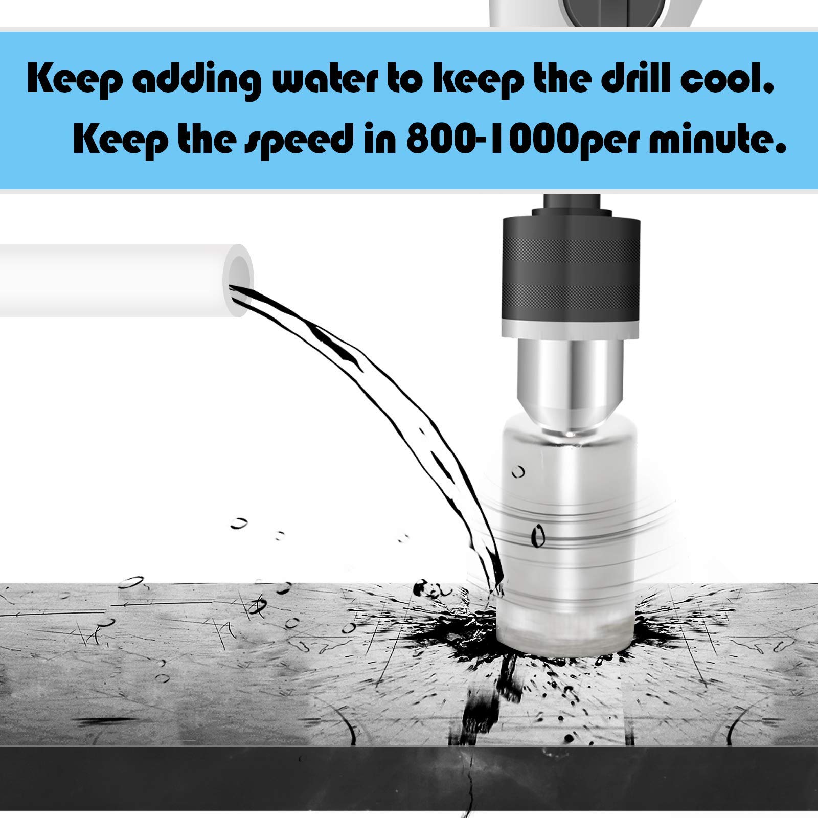 Diamond Coated Drill Bit 0.52 Inch (13mm) for Glass & Bottles - Perfect for DIY Lighted Bottle Crafts, Glass Block Projects & Home Decor