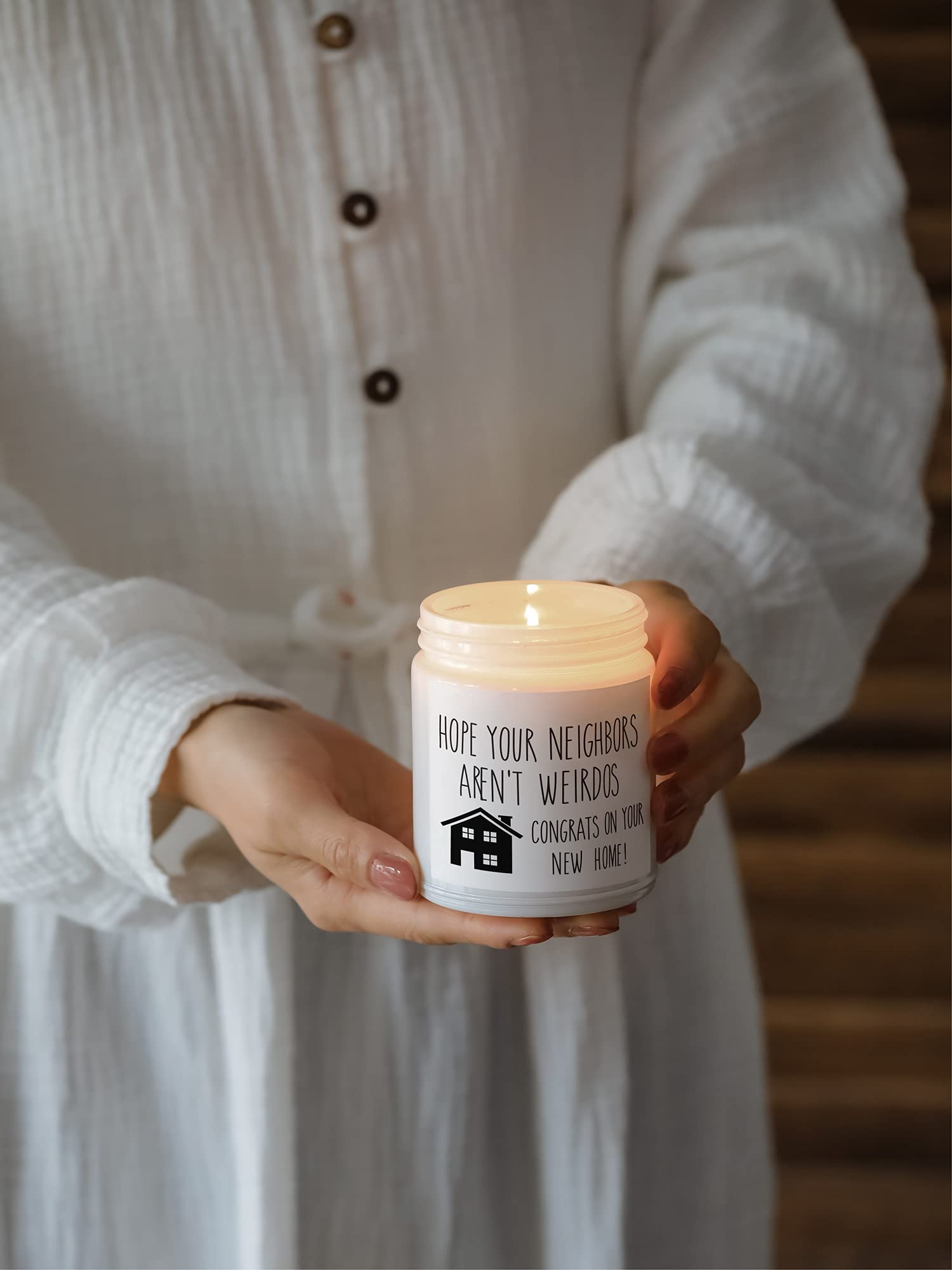 Best Housewarming Gifts for New Homeowners - Luxury Scented Candle Set for Moving & New House Celebration - Perfect White Candle Gift for Home Decor & Relaxation - Ideal for Living Room, Bedroom & Housewarming Parties