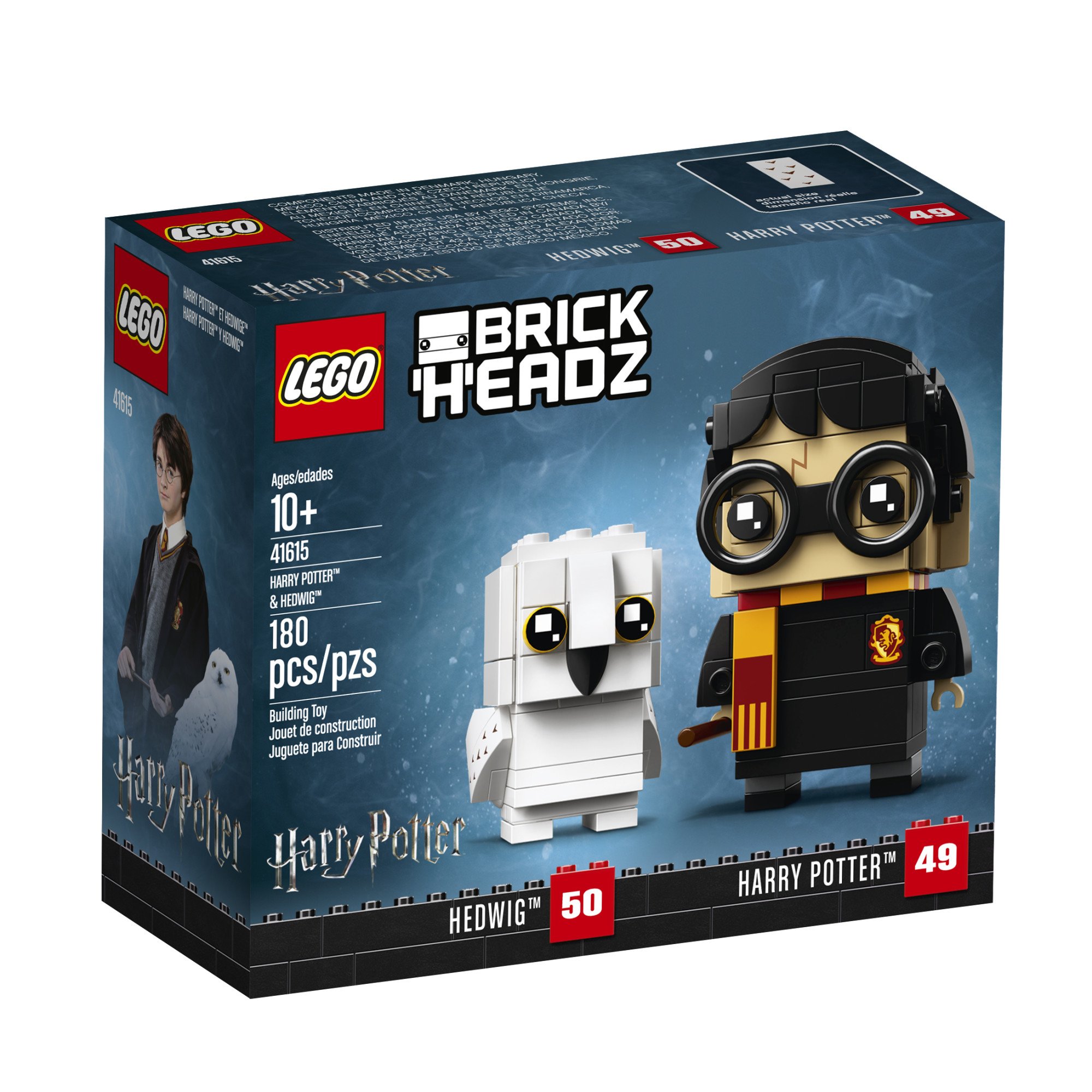 LEGO BrickHeadz Harry Potter & Hedwig 180-Piece Building Kit - Collectible Construction Toy for Kids & Adults - Perfect for Harry Potter Fans, Home Decor & Gift Giving
