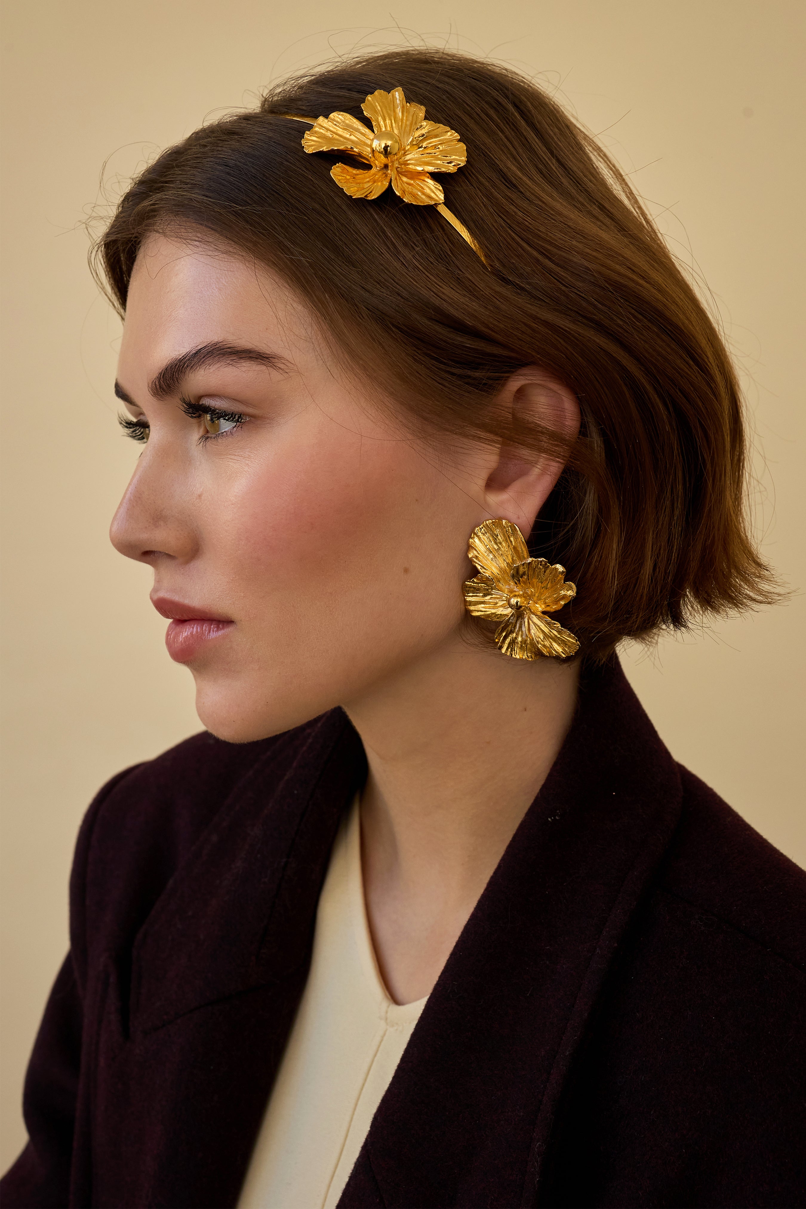 Maya Floral Button Earrings for Women - Boho Chic Handmade Jewelry - Perfect for Weddings, Parties & Everyday Wear