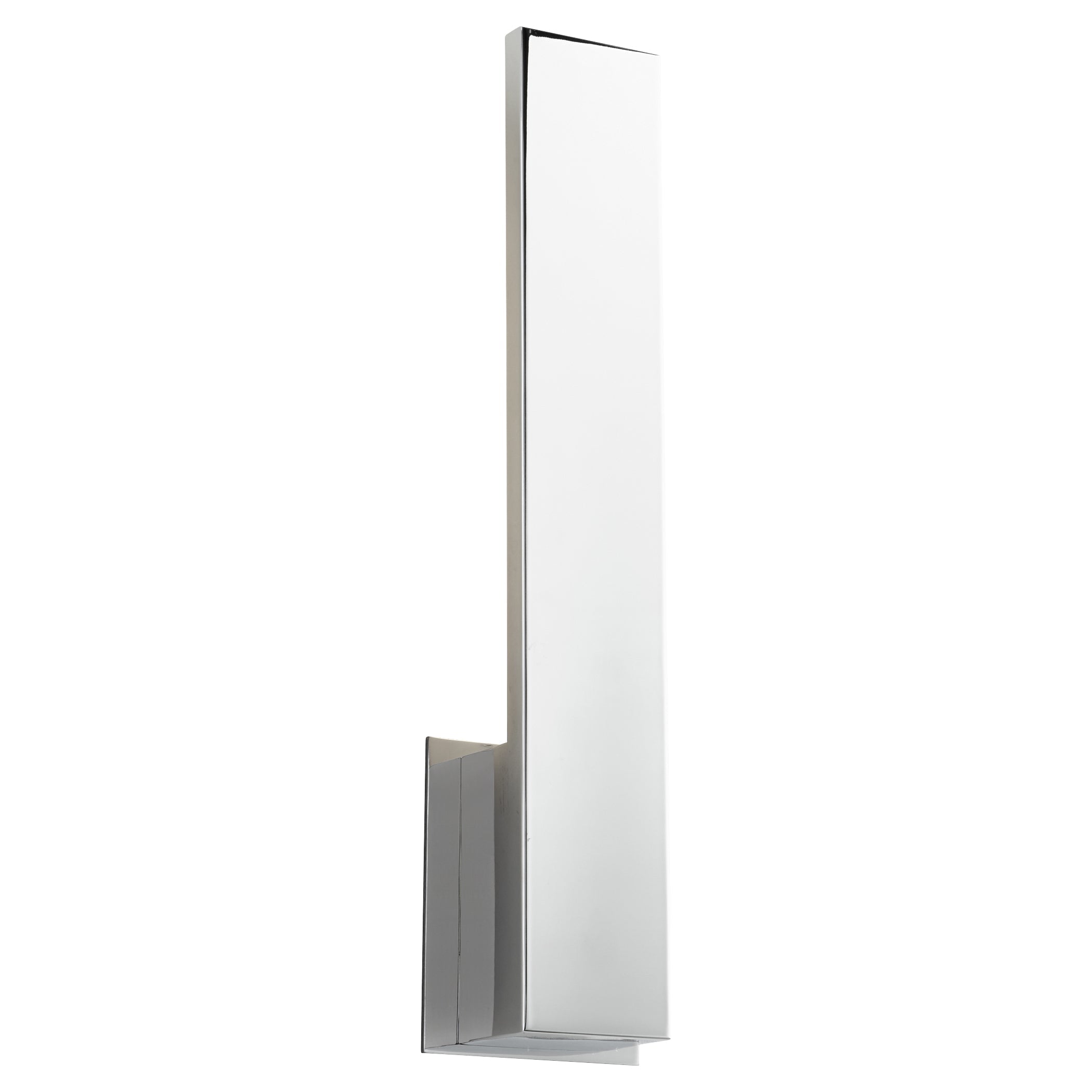 Oxygen Icon 3 511 14 Modern Wall Sconce Light Fixture in Polished Chrome - Perfect for Bedroom, Living Room & Hallway Lighting