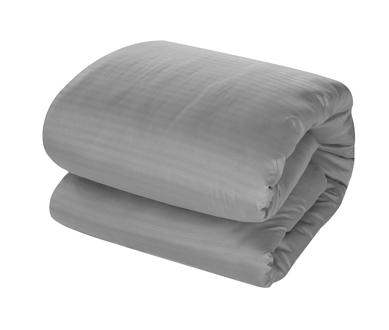 Luxury Khaya Down Alternative Jacquard Striped Comforter Set - Twin Size Silver Bedding for Cozy Sleep | Perfect for Guest Rooms, Dorms & Modern Bedrooms
