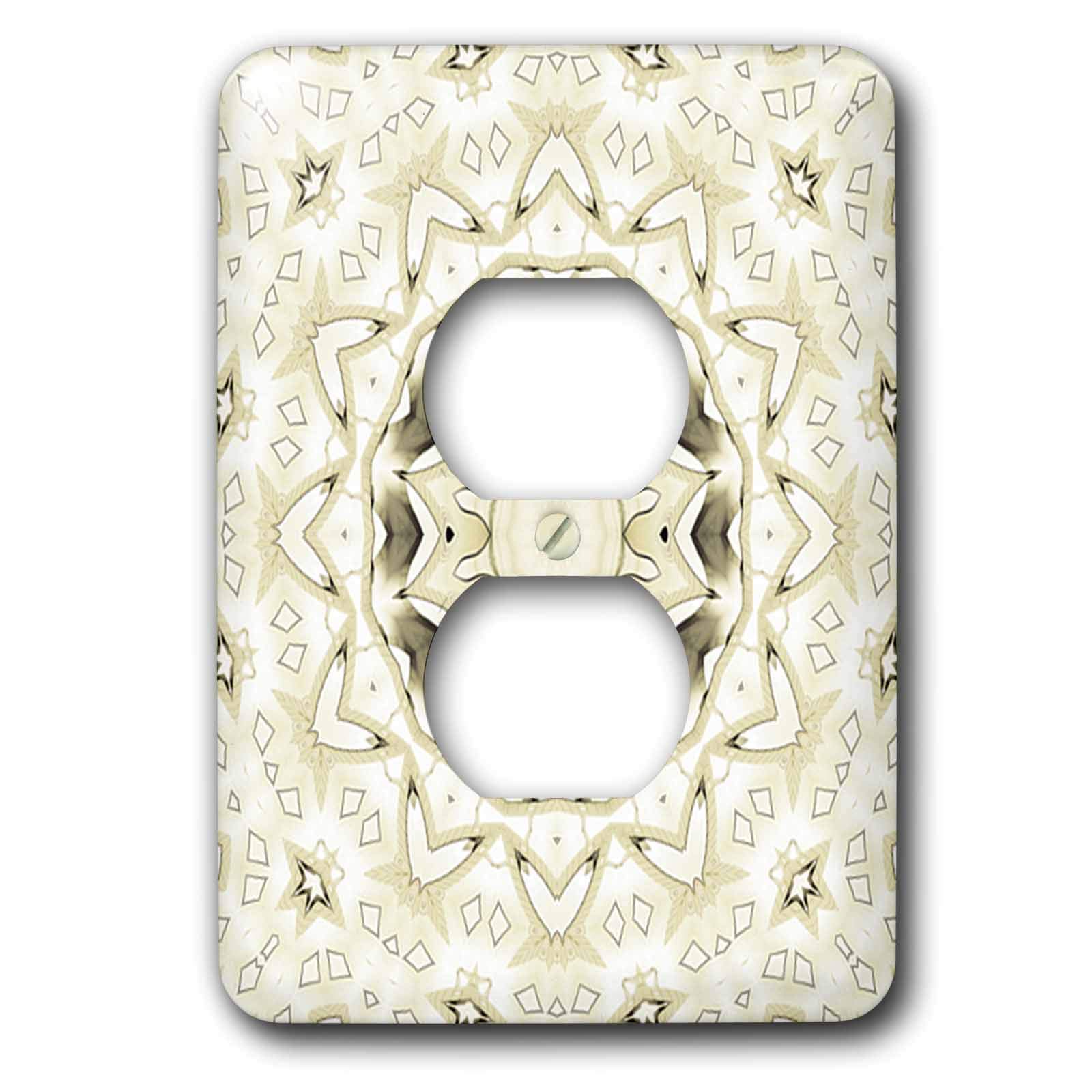 3D Elegant Gemstone Decorative Ring Mandala Light Switch Cover - Boho Home Decor for Bedroom, Living Room & Office | Stylish Wall Plate for Switch Outlets