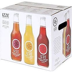 Izze Sparkling Juice Variety Pack - 12 Pack of 12 Fl Oz All Natural Fruit Juice Bottles | Perfect for Parties, Picnics & Healthy Refreshment