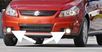 2006-2011 Suzuki SX4 Crossover LED Fog Lights - Durable Driving Lamps for Enhanced Visibility in Rain & Fog - Perfect for Night Driving & Off-Road Adventures