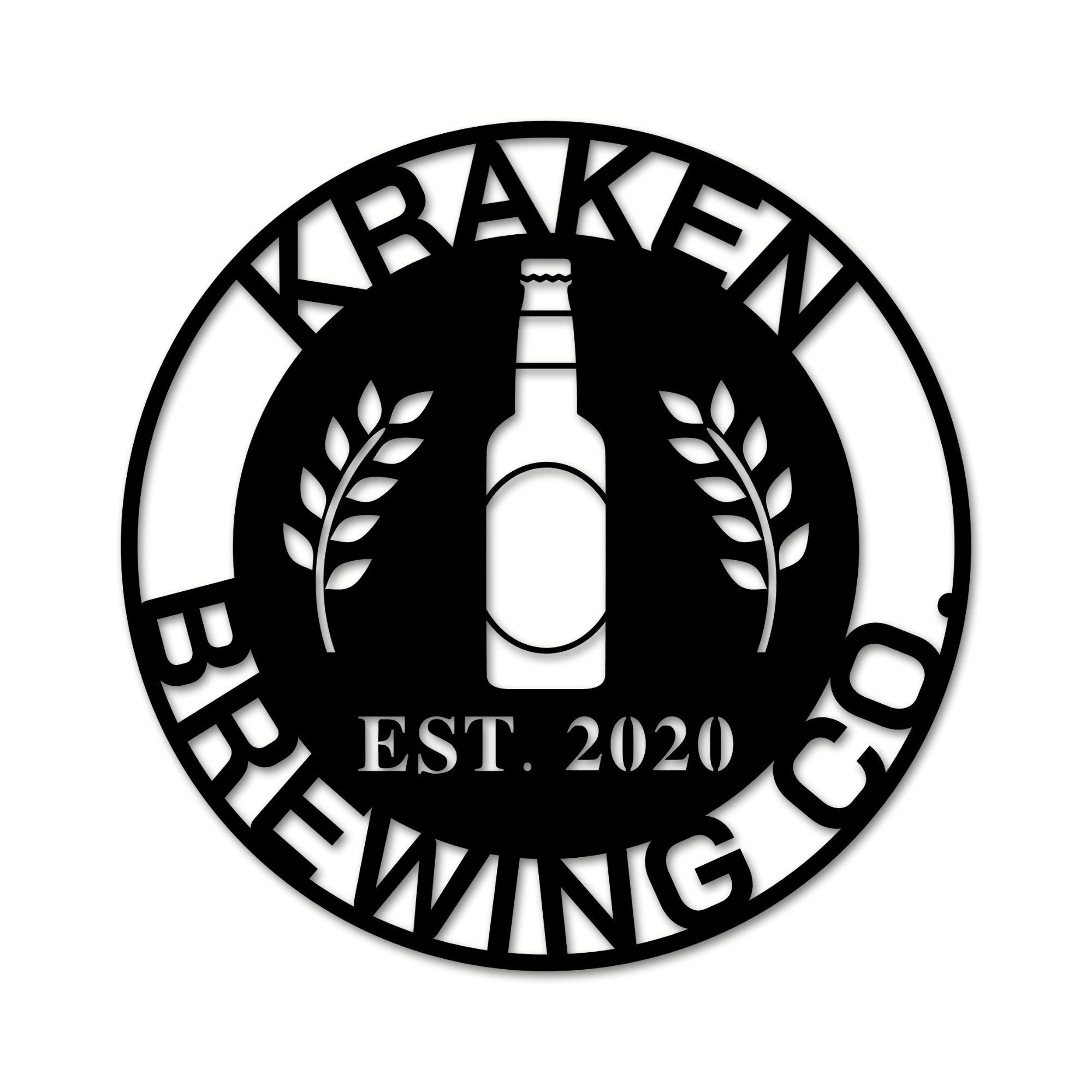 Custom Personalized Brewery Metal Sign - Unique Gift for Men, Boyfriend, Husband - Vintage Metal Wall Art Decor - Perfect for Home Bar, Man Cave, Garage, or Housewarming Gift