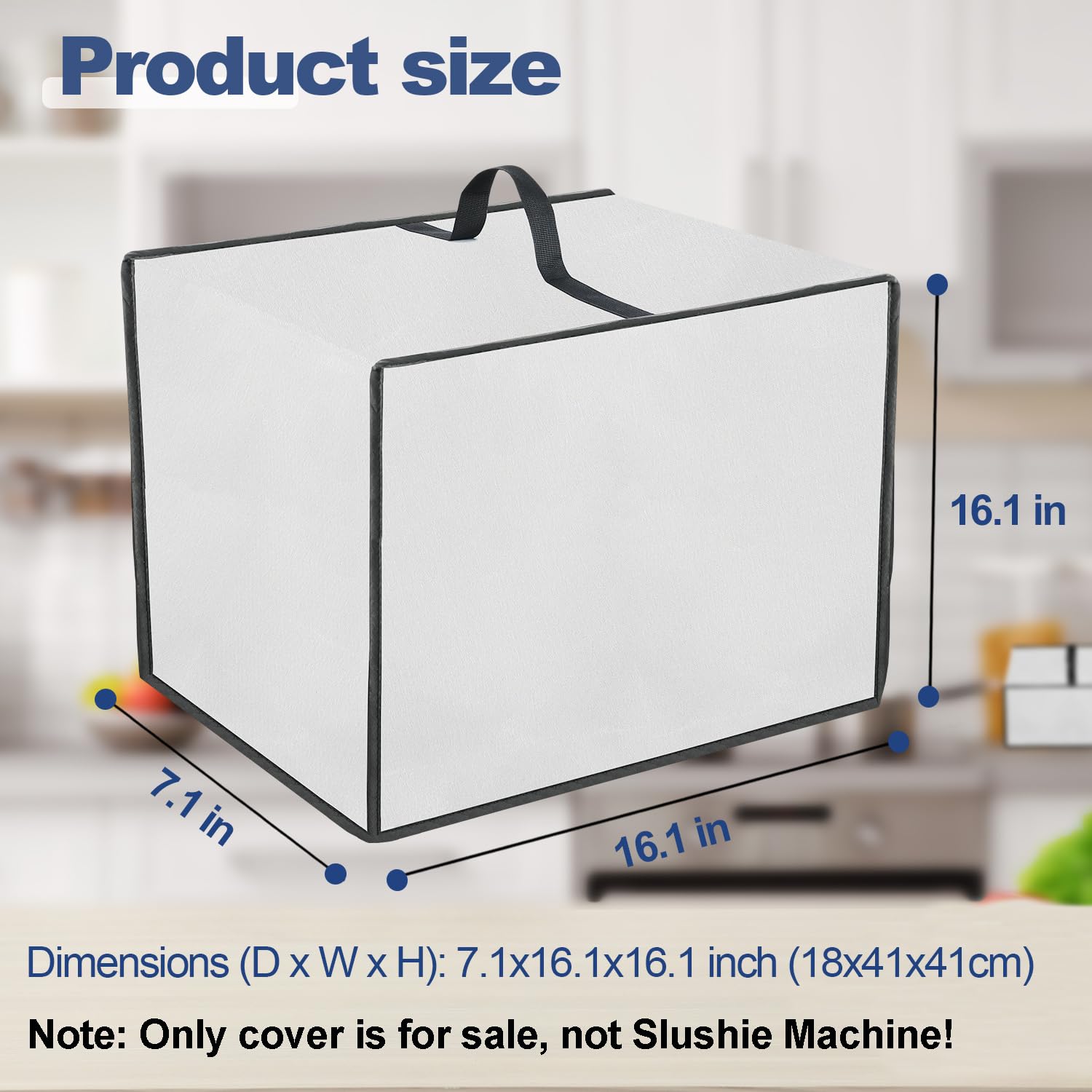 Ninja SLUSHi FS300 Frozen Drink Maker Cover - Waterproof Dustproof Heavy-Duty Thickened Protective Case (Silver) | Perfect for Indoor/Outdoor Use, Parties, Bars & Home Kitchen Appliances Protection