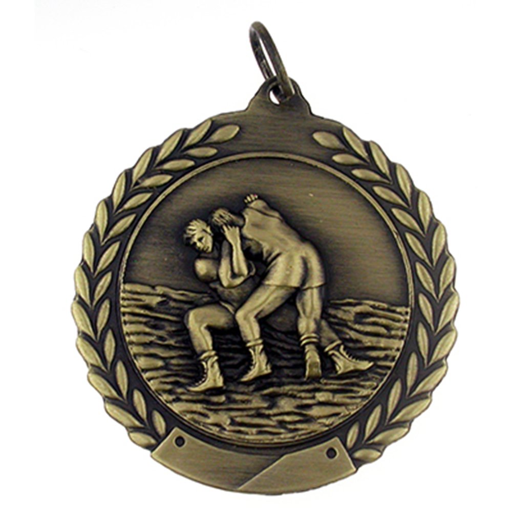 Custom Wrestling Medals for Awards - Single & Bulk Orders - Perfect for Tournaments, Competitions & Sports Events
