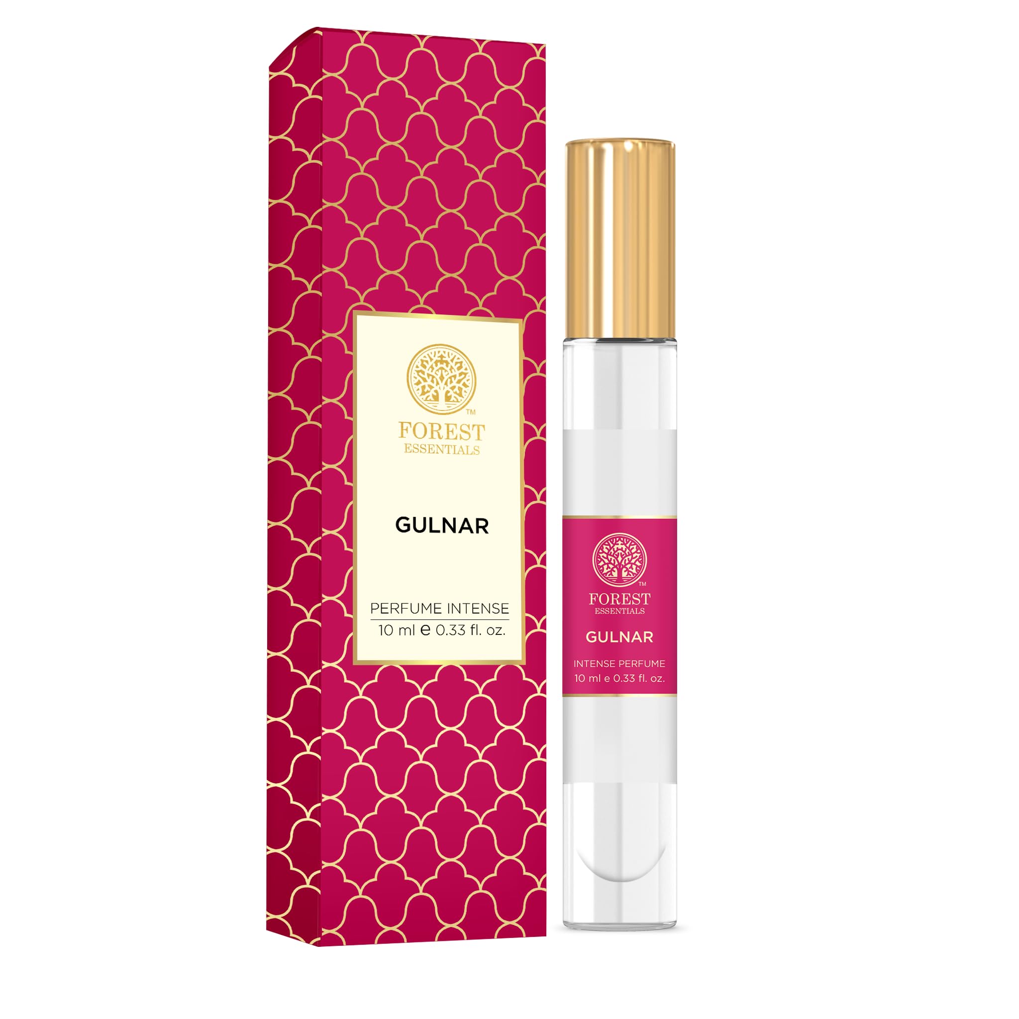 Forest Essentials Intense Perfume Kesari - Long Lasting Floral Scent for Women | Perfect for Date Nights, Special Occasions & Daily Wear