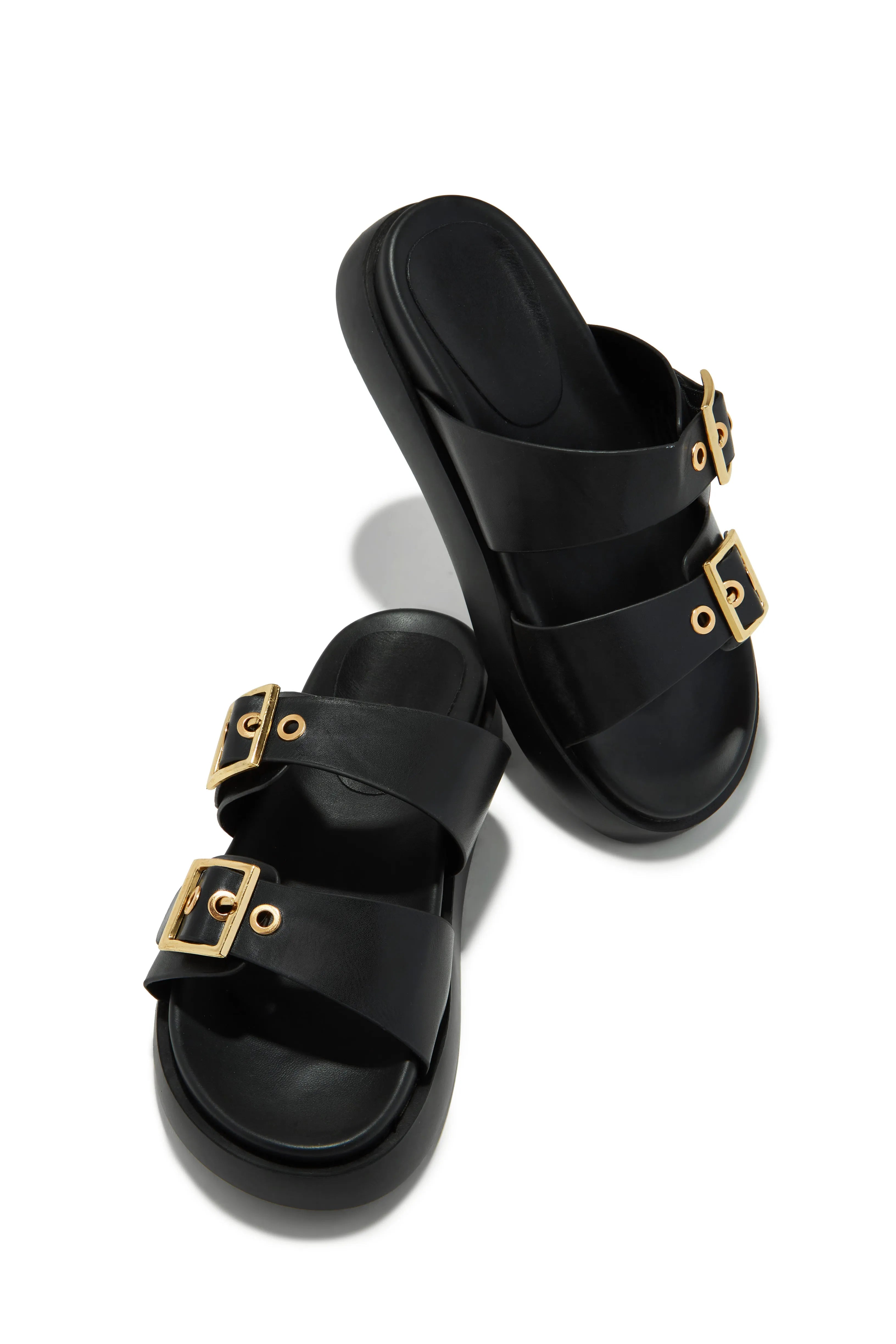 **Cabo Sunset Chunky Slip-On Sandals for Women - Comfortable Beach Slides for Summer, Poolside, and Vacation Wear**