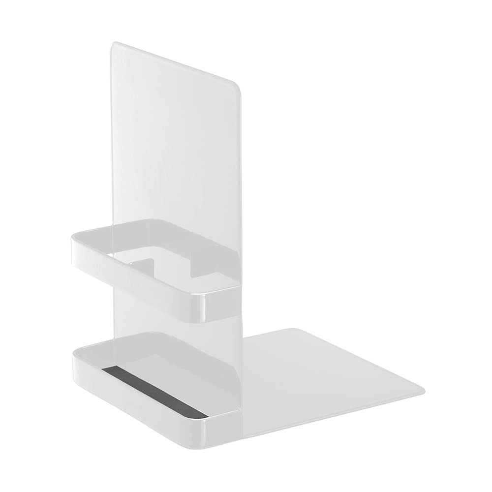 Yamazaki Home 6873 Black Metal Bookend Set - Heavy Duty Book Holder for Shelves, Desks & Office Organization - Perfect for Home, Office & Library Use
