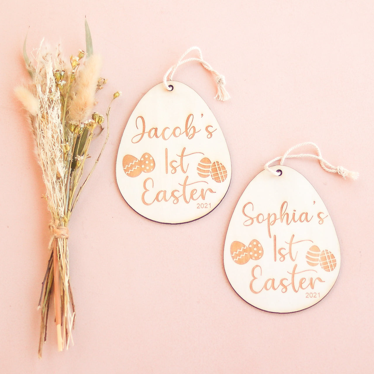 First Easter Tag Egg - Personalized Easter Gift for Kids, Baby & Toddler - Perfect for Easter Basket, Egg Hunt & Spring Celebrations