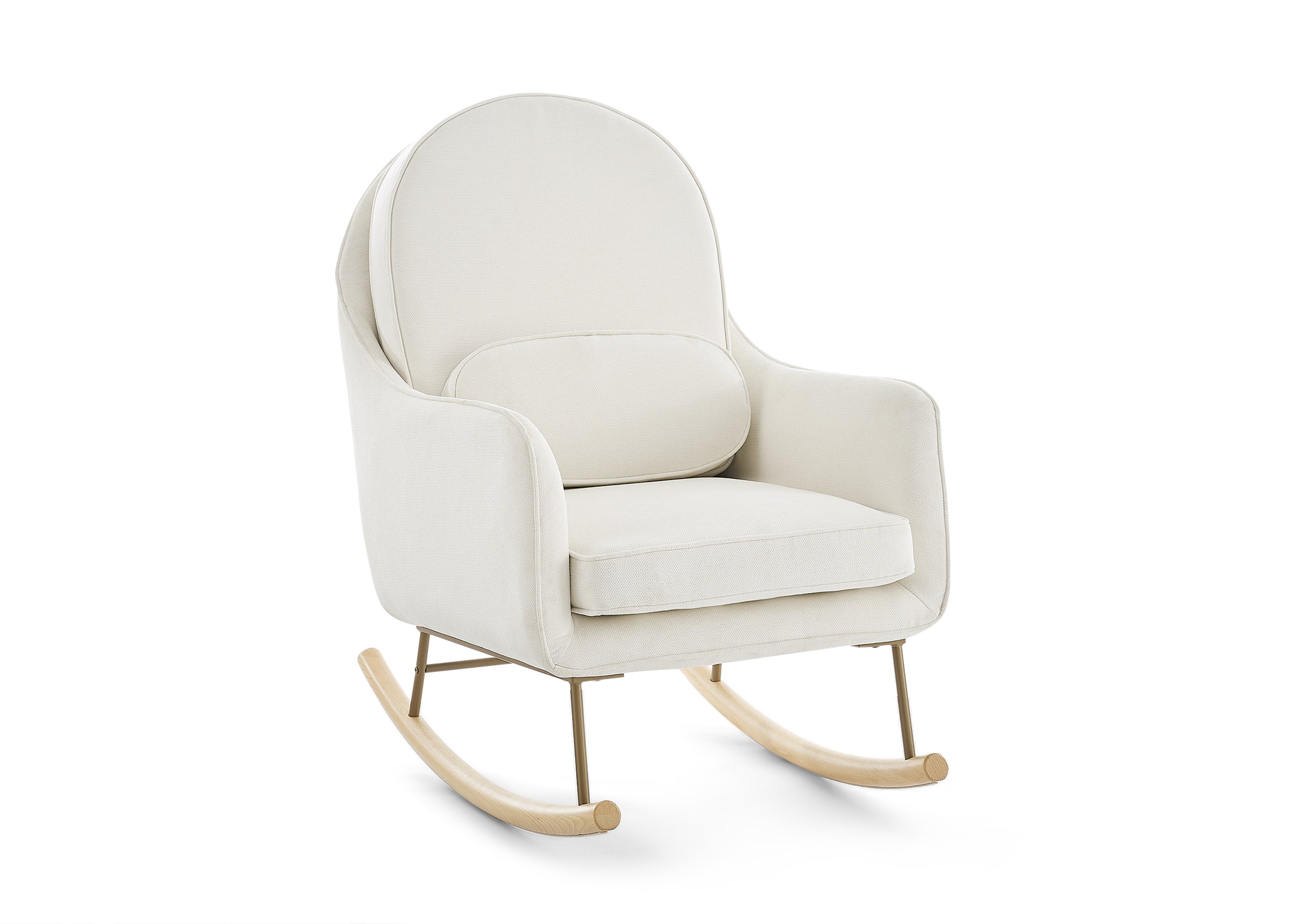 LiveSmart Evolve Fabric Ella Rocker - Comfortable & Stylish Rocking Chair for Living Room, Nursery, or Office Relaxation