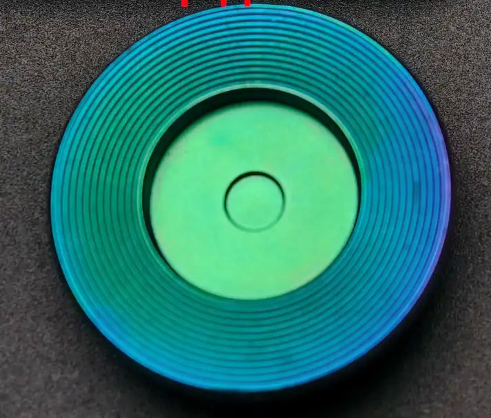 Custom 4U Personalized Titanium Alloy Keycaps for Record Players - Artistic Timascus Decorative Keycaps for Mechanical Keyboards (Perfect for Audiophiles & Keyboard Enthusiasts)