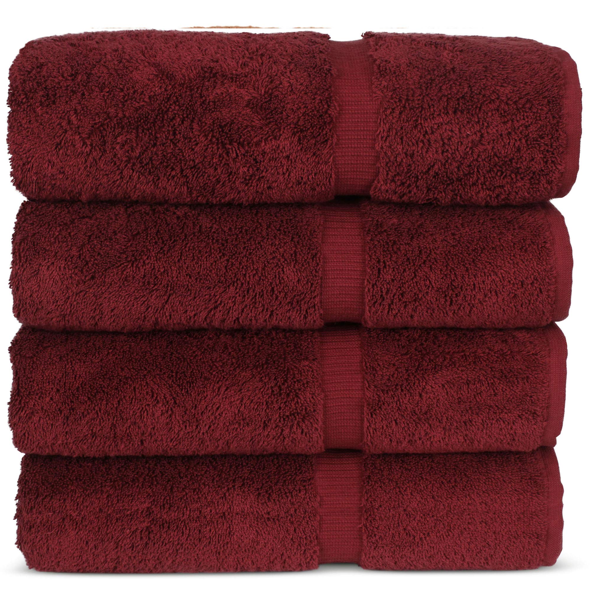 Premium 100% Cotton Turkish Bath Towels Set of 4 - 27
