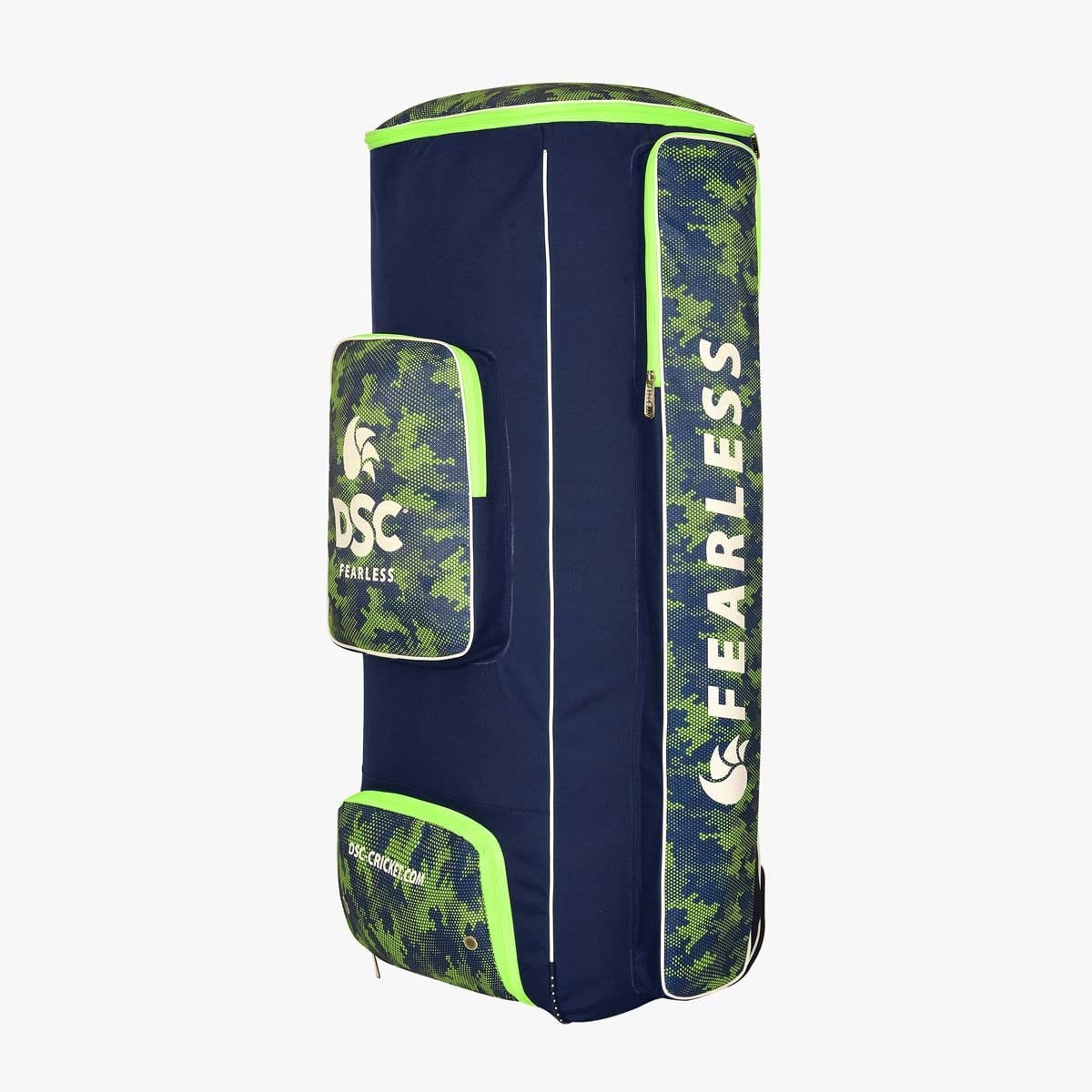 DSC Valence Camo Ace Wheels Cricket Bag - Lightweight Durable Cricket Equipment for Practice & Matches - Perfect for Travel & Tournament Play