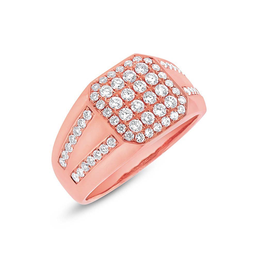 14KT Gold 1.15 CTW Diamond Men's Fashion Ring - Perfect for Weddings, Anniversaries & Special Occasions
