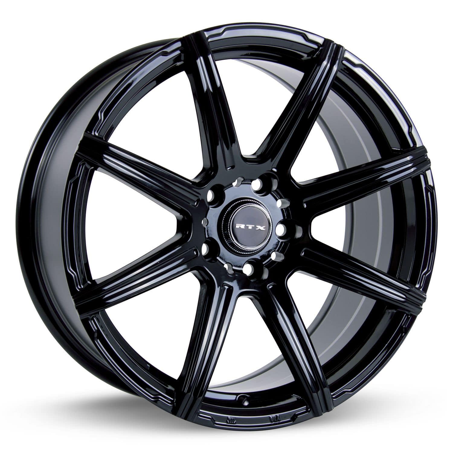 RTX Compass Alloy Wheel Rim 15x6.5 Inch Glossy Black - 5x100 Bolt Pattern, 38 Offset, 73.1mm Center Bore (Sold Individually) - Perfect for Honda Civic, Toyota Corolla & Subaru Impreza Custom Upgrades