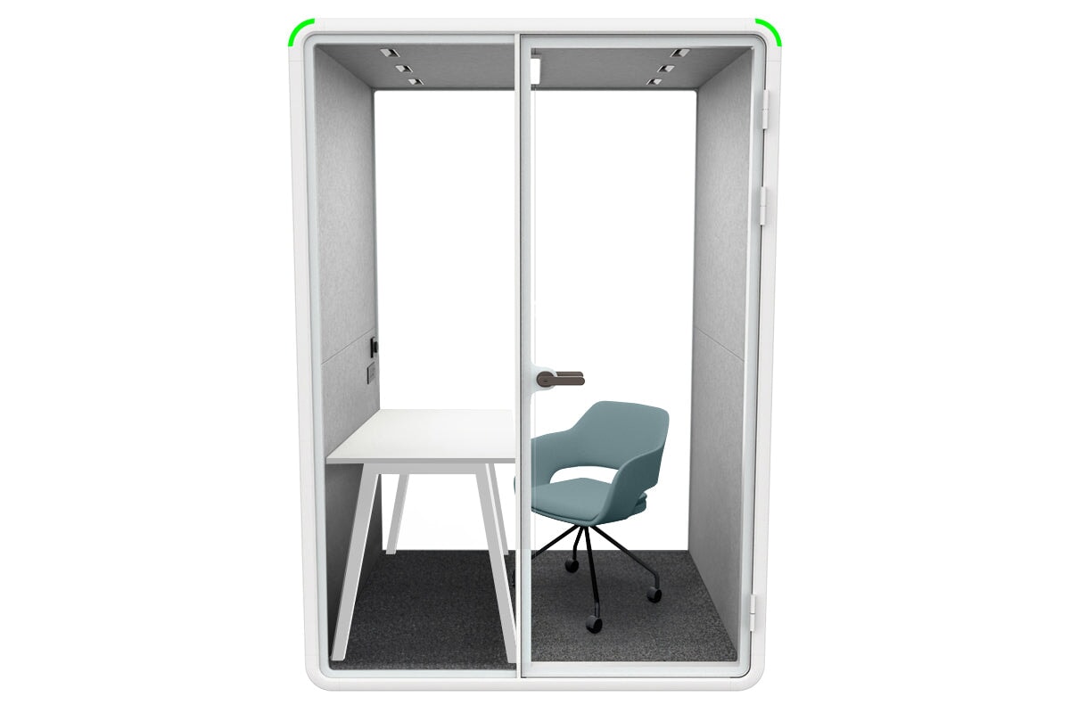 Soundproof Nest Room Booth with Quadro A Table & Echo Panel - Perfect for Home Office, Podcasting, and Recording Studios