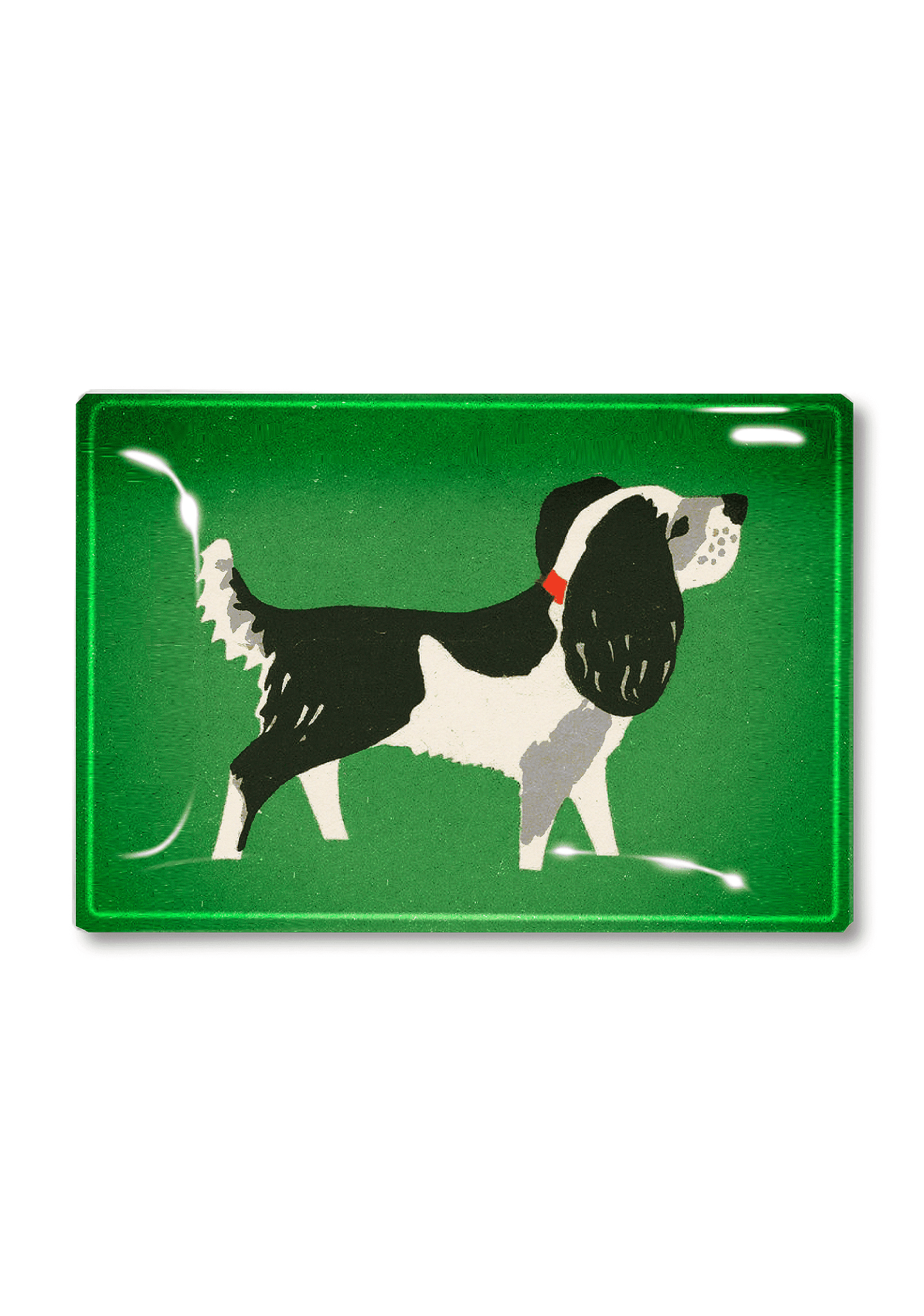 Spot The Dog Decoupage Glass Tray - Handmade Decorative Serving Tray for Coffee, Tea, and Desserts - Perfect for Home Decor, Gift Giving, and Afternoon Tea Parties