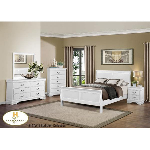 6-Piece Queen Size Bedroom Set - Complete Bed Frame, Nightstand & Dresser - Modern Furniture for Home & Apartment Decor | Perfect for Master Bedroom, Guest Room & Dorm