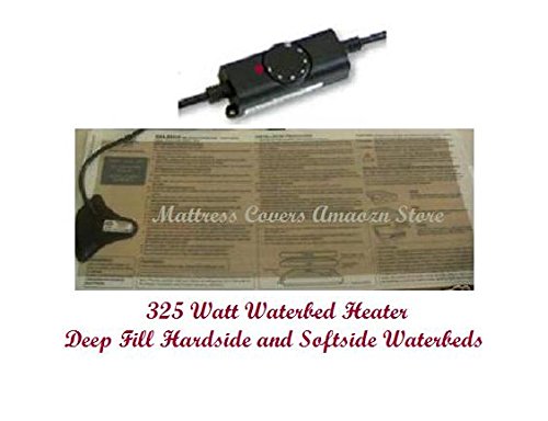 King Size Softside Waterbed Mattress with Pillow Top - Heater & Drain Pump Included | Ultra Comfort for Bedroom, Guest Room & RV Use