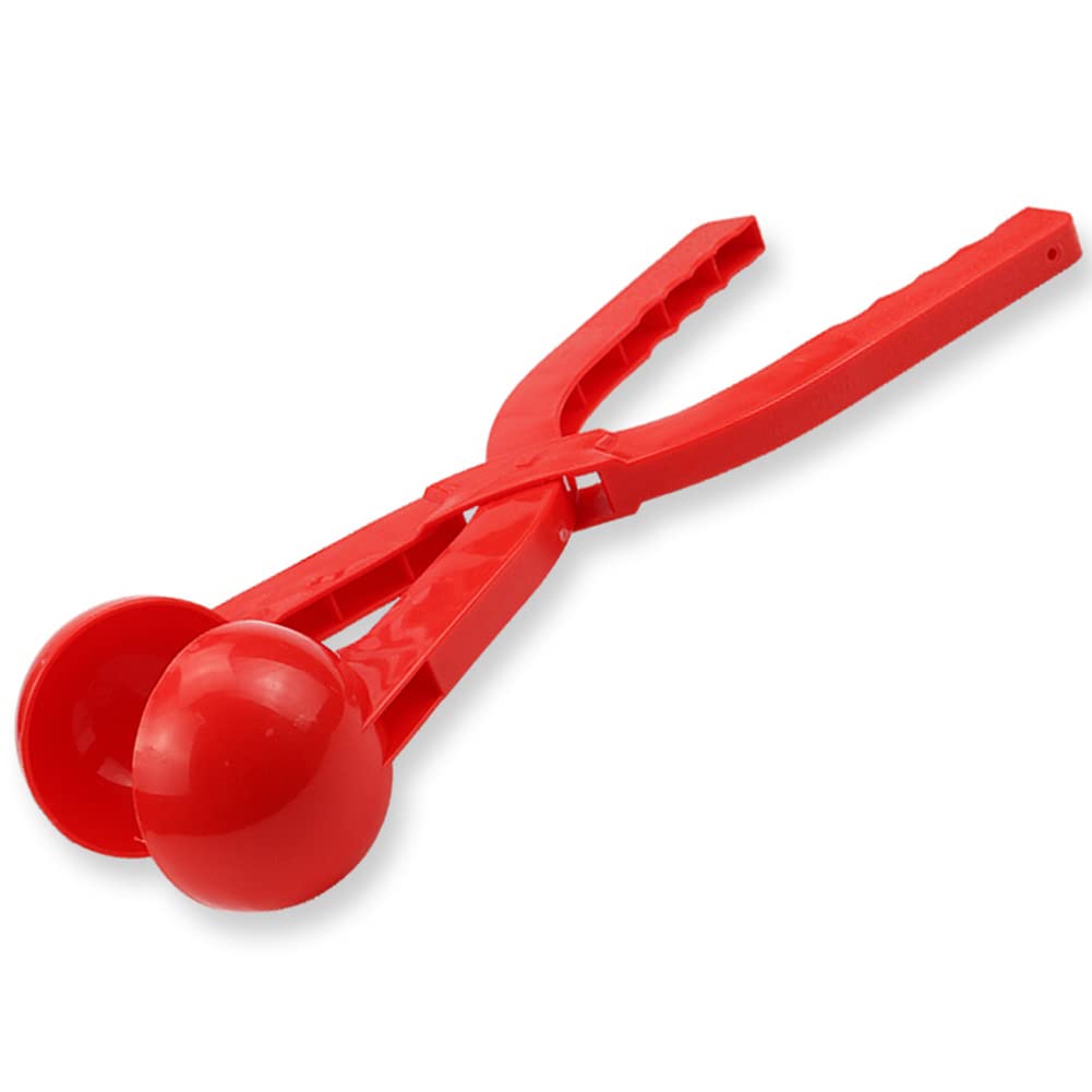 AIZHIYI Round Snowball Maker Toy for Kids - Winter Snowball Fight Game Tool with Mold (Red) - Perfect for Outdoor Snow Play, Family Fun & Backyard Winter Activities