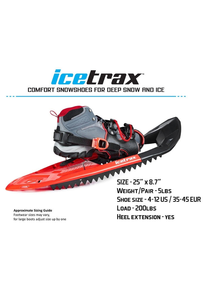 IceTrax Premium Snow Shoes for Men & Women - Lightweight Winter Traction for Hiking, Running & Outdoor Adventures