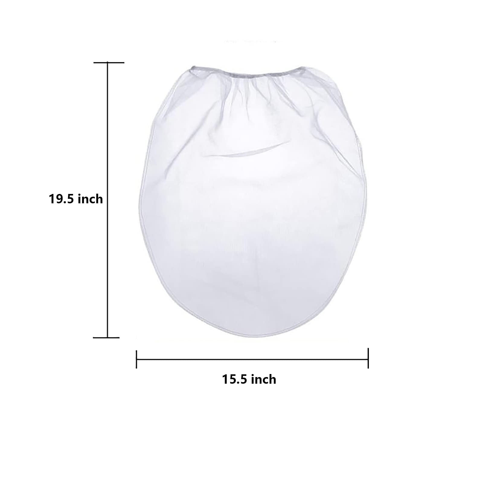 10-Pack 5 Gallon White Paint Strainer Bags - Fine Mesh Filter Bags with Elastic Opening for Paint Sprayers - Ideal for Painting, DIY Projects, and Home Renovations