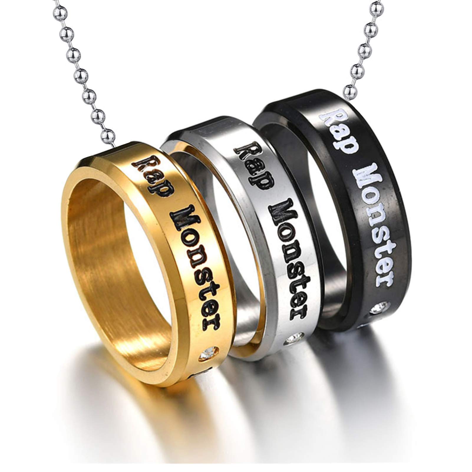 Men's & Women's Sports Fan Rings with Stainless Steel Chain Necklace - Perfect for Game Day, Gifts & Everyday Wear