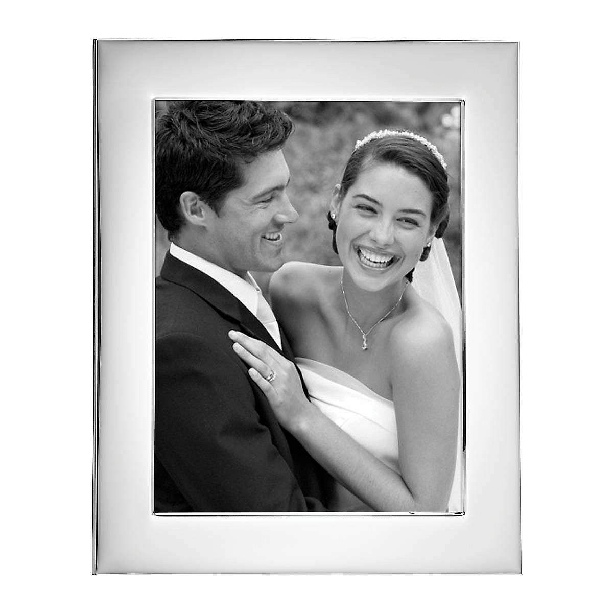 Reed & Barton Silver-Plated 8x10 Inch Picture Frame with Wide Border - 2.35 lbs Elegant Metallic Display - Perfect for Wedding Photos, Graduation Portraits & Home Decor