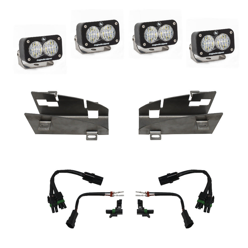 2019-2024 Ram 1500 Rebel/TRX Baja Designs Dual S2 LED Fog Light Kit - Off-Road Driving & Night Visibility Enhancement